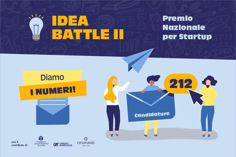 cesenalab's tweet photo. Diamo i numeri!

💥 212 candidature provenienti da tutta Italia, dalla Sicilia al Veneto!

👉 112 i progetti
👉 92 le candidature di srl/startup innovative costituite
👉 8 quelle di spin-off di aziende già costituite https://t.co/rANYepb2kv