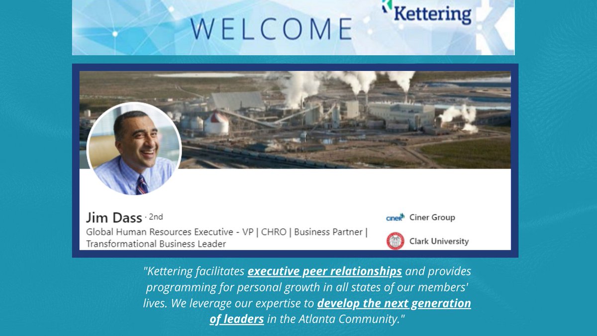 KetteringExecs's tweet photo. Congratulations, Jim Dass on becoming a member of Atlanta's Premier Executive Network! https://t.co/9GwH6qSFOS