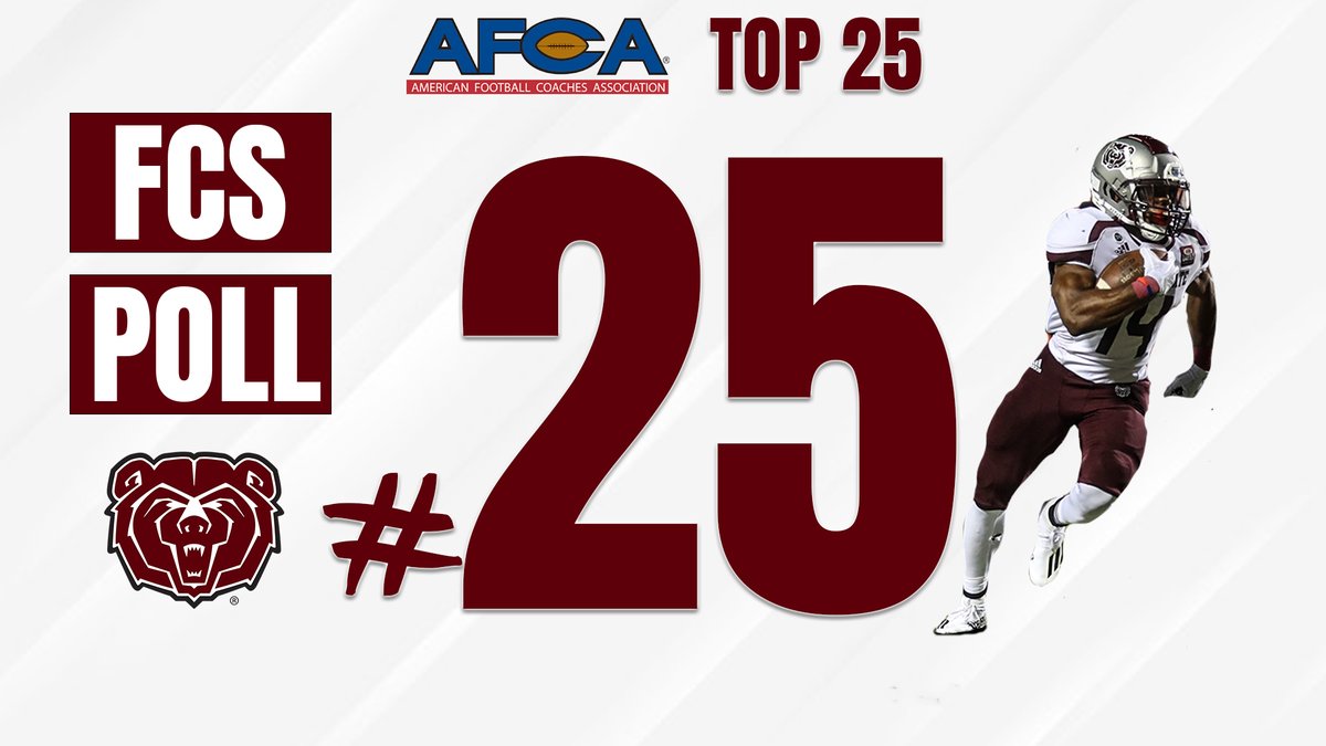 The Bears enter the <a href="/WeAreAFCA/">AFCA</a> Top 25 after their performance against Oklahoma State! 

#WakeTheBears