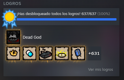 SiegBoss's tweet image. Listo Todos los logros de The Binding of Isaac: Repentance