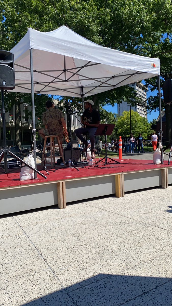 Gearing up for Tunes @ Noon today at 12:00pm on the Science Center Plaza! #MySCC