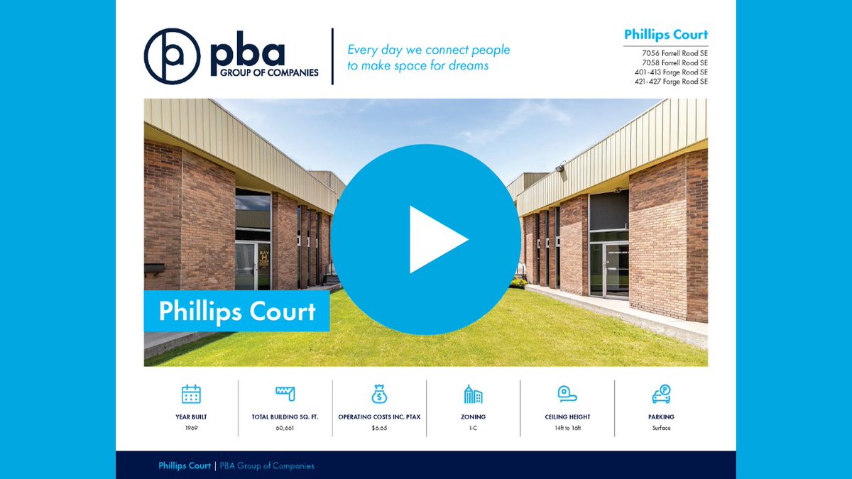 pba_group's tweet photo. #SeptemberFeature is Phillips Court. We currently have 4 vacancies at this property, ranging in size between 2,600 to 2,800 sqft., two of which are in move-in condition. Click here to watch our video 👉🏽https://t.co/3uRTnuomNG 
#ForLease #CommercialRealEstate https://t.co/NRzDsop4JB