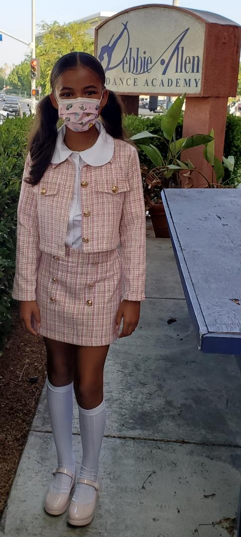 My niece Jada's first day of middle school. I had her watch the movie Clueless and it's safe to say the recipes are not lost!