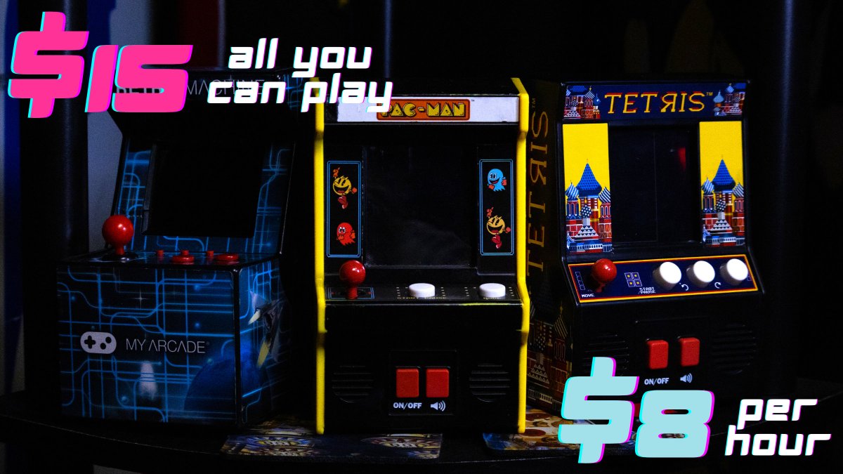ArtcadeWH's tweet photo. Come hang with us!🎮
Tuesday - Thursday from 2pm to 10pm
Friday &amp; Saturday from 2pm to 12am
 #artcade #arcade #pinball #videogames #art https://t.co/AzVeiaik5y