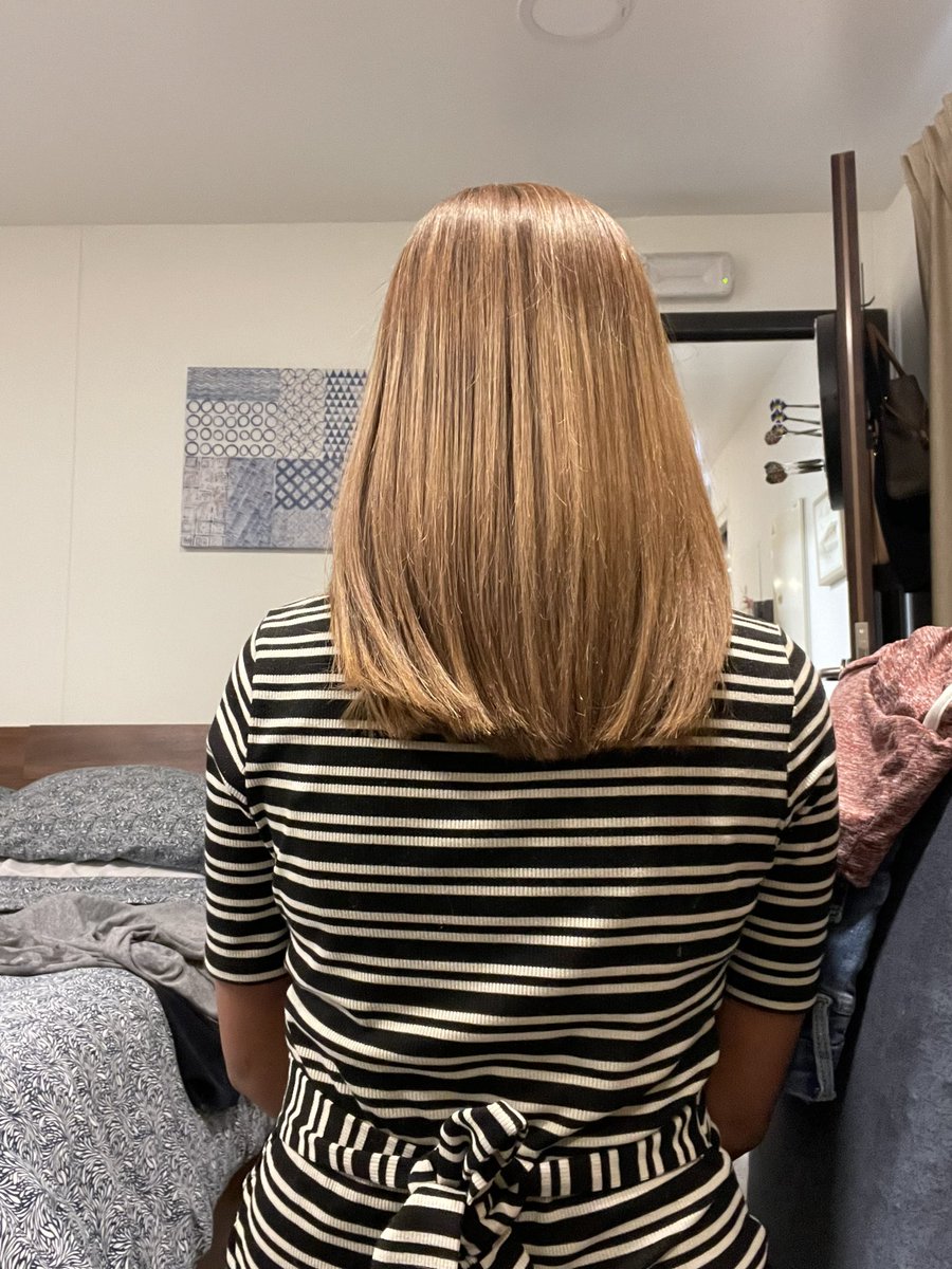 Redseanails's tweet image. Done to do my hair keratin straight 😊😍 by myself 🥰🤩🤩