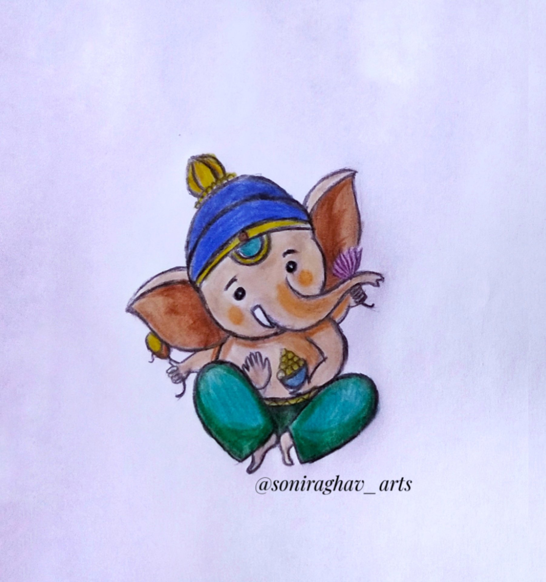 Ganesh art drawing deals