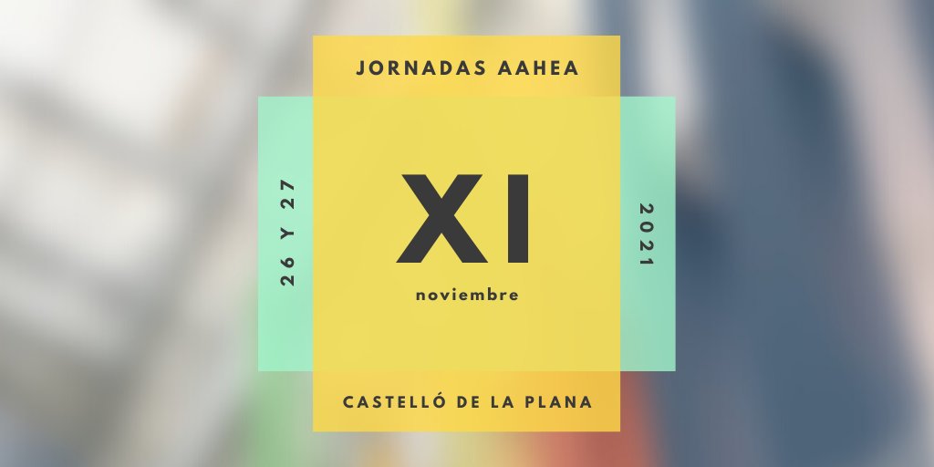 AAHEA's tweet photo. Ya está disponible el programa de las XI Jornadas de AAHEA que se celebrarán el 26 y 27 de noviembre de 2021 en la Facultat de Ciències de la Salut de la Universitat Jaume I de Castelló de la Plana. Reserva tu plaza en https://t.co/KKHRQdRj4Z https://t.co/OsAwzjTVLs
