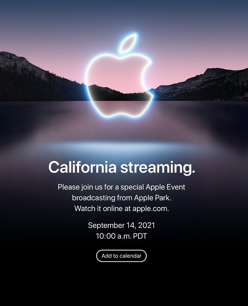 TheiCollection's tweet photo. Apple annonce sa Keynote de rentrée pour le 14 septembre prochain !

#AppleEvent https://t.co/W1uGsxGjZ5