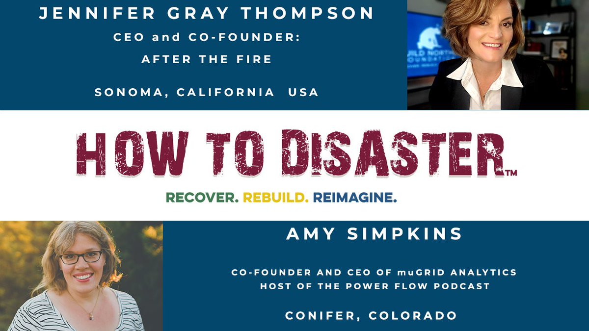DisasterHow's tweet photo. Move towards a more sustainable approach to energy conservation and advocate for safety, security, and equity! Maximize resiliency with @AfterTheFireUSA @amylsimpkins on this episode of the How to Disaster Podcast! https://t.co/qa6UIIOsvD #HowtoDisaster #Podcast #MircoGrid https://t.co/686s1Y0Dgp