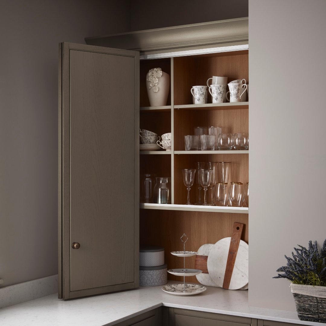 Make the most of all the space in your kitchen by utilising corner storage with the Laura Ashley kithen collection.

Our retailers can discuss all your requirements, do you need a breakfast area or maybe even space for all your baking equiptment?