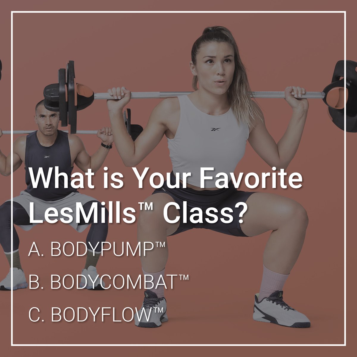We offer a wide array of Les Mills™ classes, but we want to know, what is your favorite class this #TellusTuesday?

Don't see your favorite on this list? Let us know!