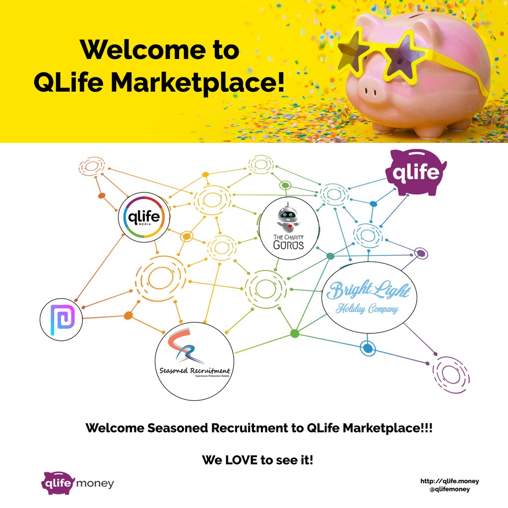 We're super excited to welcome Seasoned Recruitment to the QLife Marketplace!!!

The fam is growing! Join today: qlife.money

#fintechnews #financialtechnology #digitalbanking #finance #lgbtcommunity