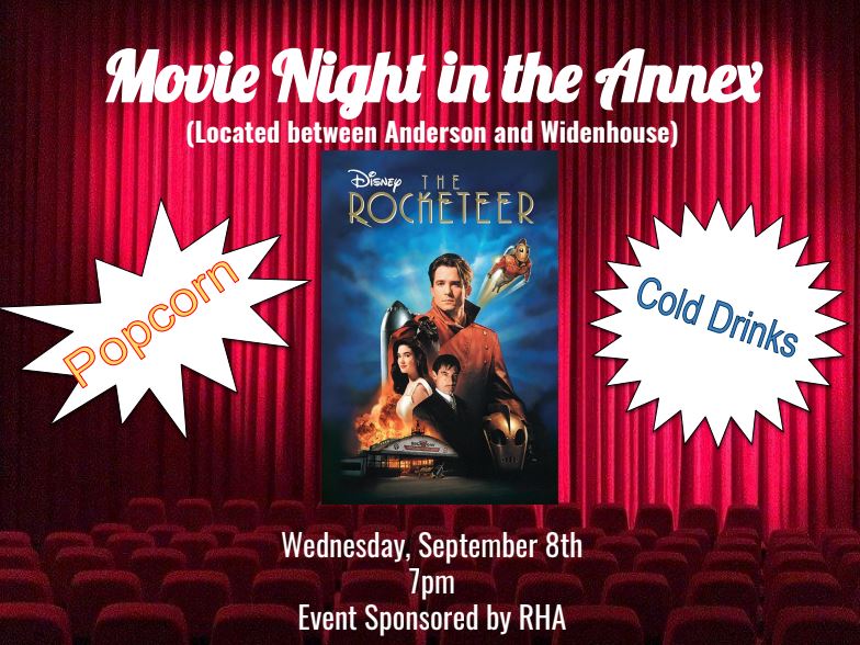 RockyResLife's tweet photo. FREE - snacks and movie - see you Wednesday! https://t.co/tBxhspUsY8