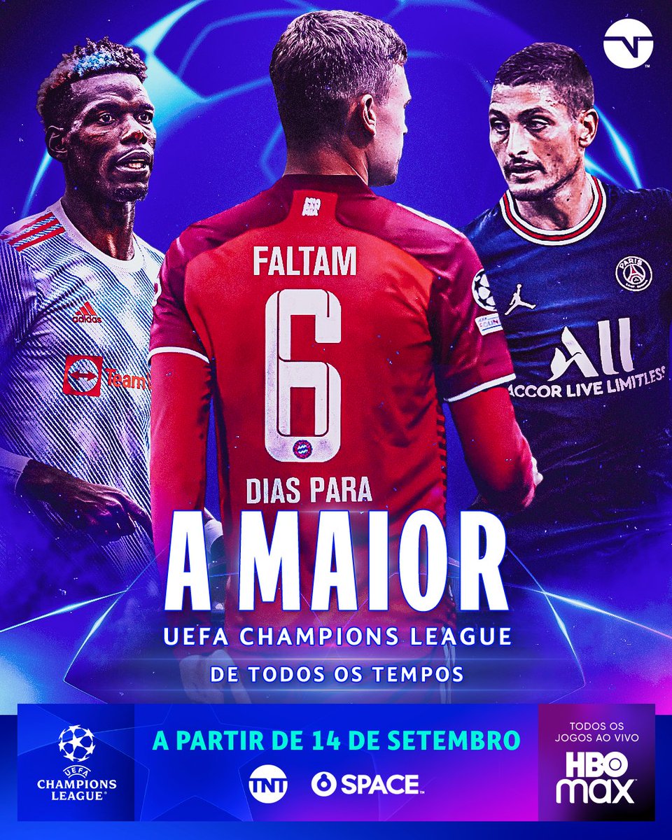 TNT Sports Brasil - HOJE TEM MAIS JOGÃO NA CHAMPIONS LEAGUE! Quais são os  seus palpites para as partidas da maior competição de clubes do mundo?  #CasaDaChampions