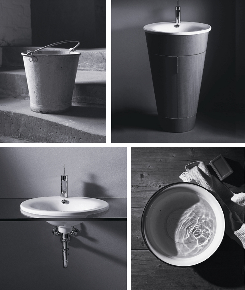 Duravit's tweet photo. #StarckSeptember Inspired by the archaic shape of the bucket & bowl, the #Stack1Barrel was created. As symbols of washing & hygiene since the Middle Ages, #PhilippeStarck sought to create modern yet timeless products with his first-ever collection, #Starck1 #DuravitDesigner https://t.co/OcR8NcdhI5