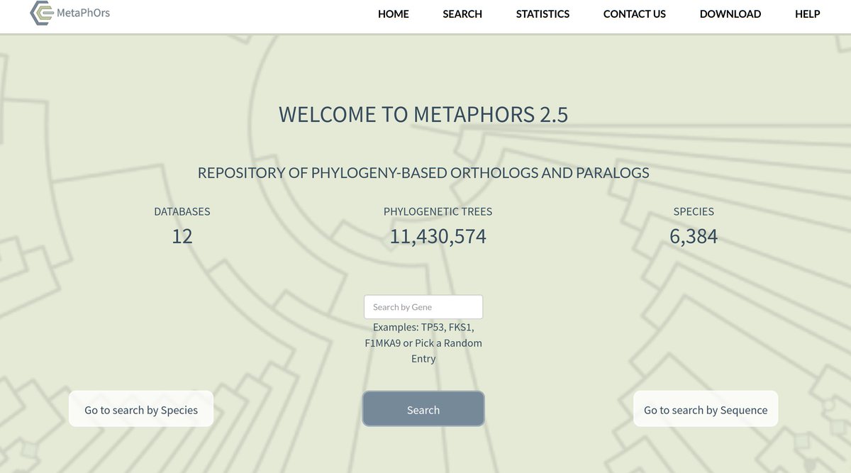 orthologs's tweet photo. #MetaPhORs has a new release (2.5)!!

- Millions of orthology and paralogy relationships

- for 6,384 organisms

- based on the analysis of 11,430.574 gene trees

- new features

Check it out!
👇👇
https://t.co/sNaYec0auE https://t.co/BWiieIDS4o