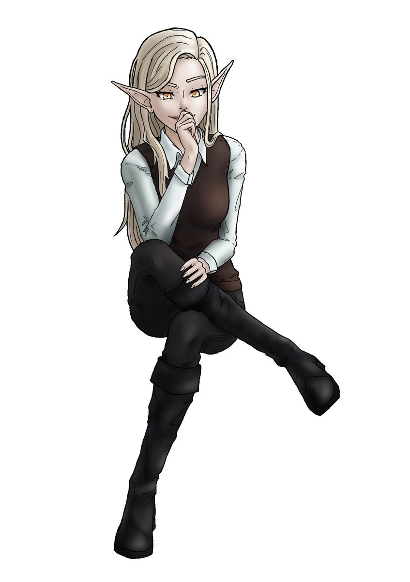 Jazeoth_'s tweet photo. My motivation to draw has returned!

Meet Nieva Aylasse, a forsaken woman from a noble family due to her connection to see ghosts. Wizrogue bounty hunter! :D

#dungeonsanddragons #art https://t.co/vVboYmme74