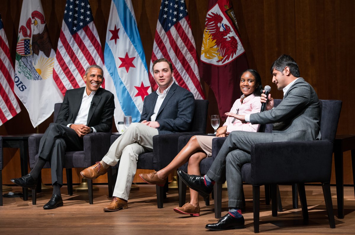 UChicago's tweet photo. Congratulations to the 2021-2022 #UChicago @ObamaFoundation Scholars!  The Scholars are a cohort of 12 students from the @HarrisPolicy, @ChicagoBooth and @UChicagoCrown: https://t.co/iiiYcZEpBK 

(Thread) https://t.co/NA7hyRggTN
