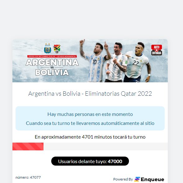 Dale que en tres días y medio saco la entrada...