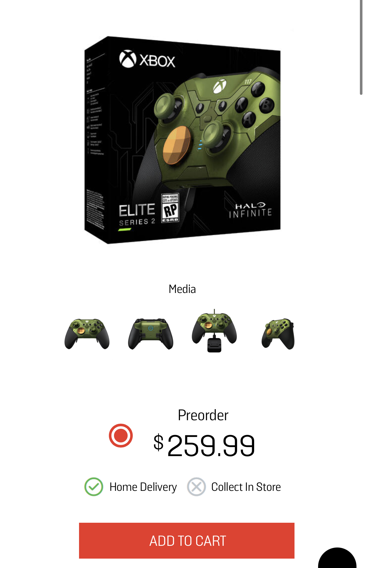 Xbox Elite Wireless Controller Series 2 (Halo Infinite Limited