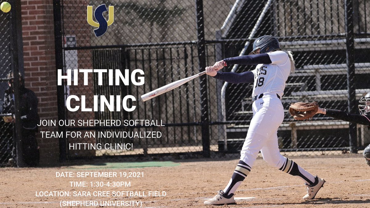 Join us September 19, 1:30-4:30PM for our Shepherd Softball Hitting Clinic! We have some spots still available. SIGN UP TODAY!!! shepherdsoftballcamps.totalcamps.com/.../39596