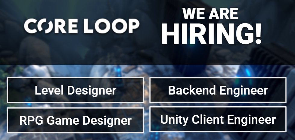 ⚠We are hiring!⚠ I'm in 💖with what we are doing at Core Loop and what comes next is incredible.
If you are:
🤯Crazy enough to work with me
🧙‍♂️A wizard at what you do 
🌒Ready for a mission to the moon
Reach out, DM, Share!
We are fully distributed🌎. #gamesjobs #gamedev