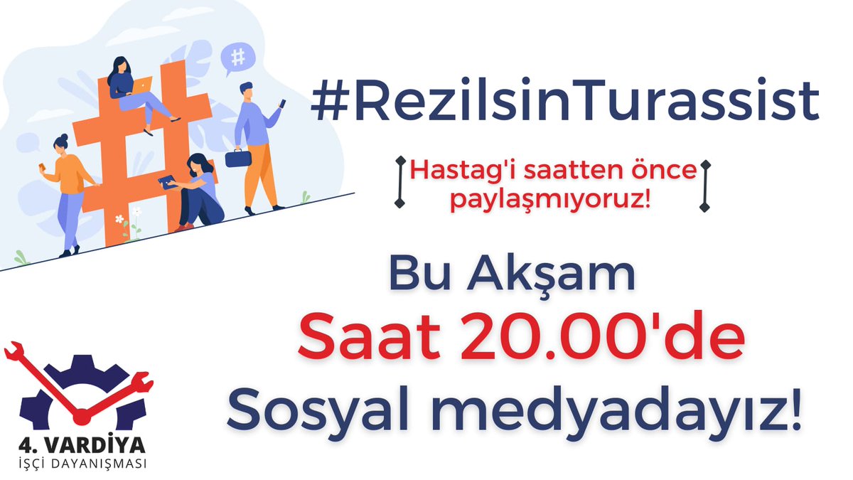 Kod29'la haksız yere işten atılan @messutoprak arkadaşımızın mücadelesine omuz vermek, güvencesizlerin sesini yükseltmek için 20.00'de tag eyleminde buluşalım.
#RezilsinTurassist