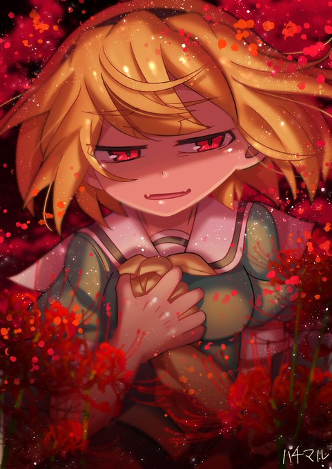 沙都子ちゃんいきいきしていますよね。EDの神様のシンドロームが凄い好き。不規則性エントロピーと一緒に聞くとホントいい。作画時間2時間です。#ひぐらしのなく頃に卒  #ひぐらし卒 