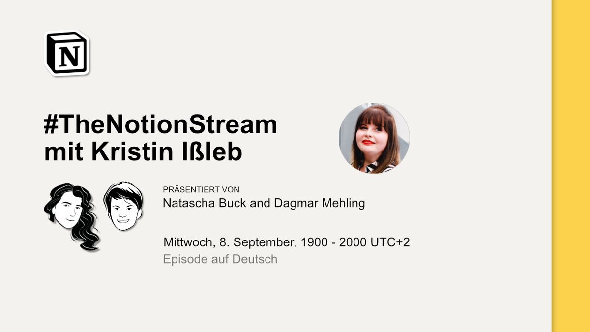 Willst du wissen wie man sein Business als Online Business Manager struktruriert? Besuche uns morgen Abend um 19.00 und lass dich vom Setup von Kristin Ißleb inspirieren: youtu.be/CHDnK5KijKY - <a href="/dagmarmehling/">Dagmar Mehling</a> &amp; ich freuen uns auf deinen Besuch! #notiontwt #notiondeutsch