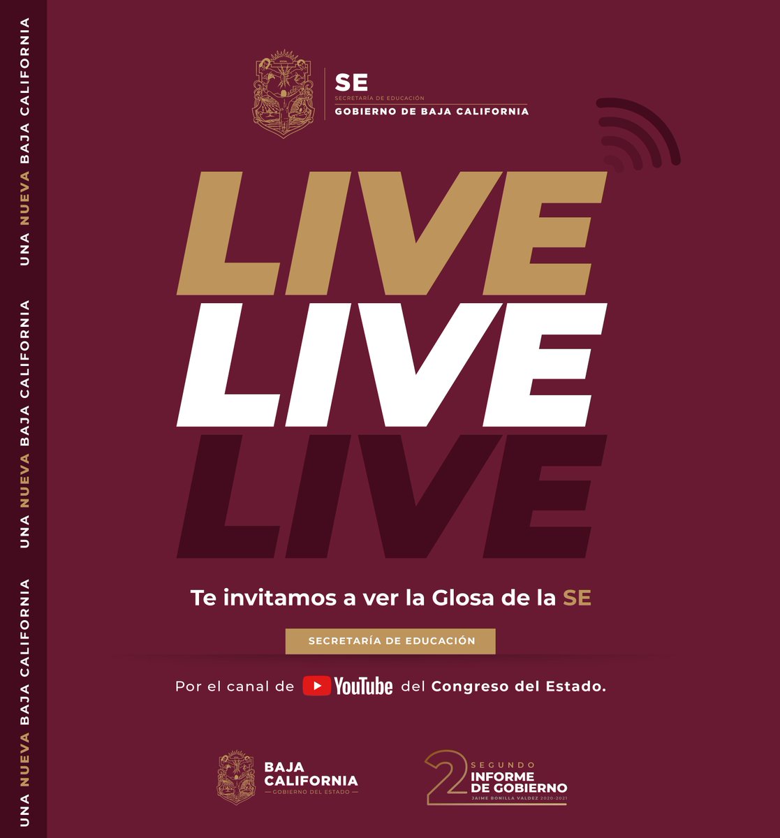 Hoy corresponde a Gerardo Solís Benavides, quien está al frente de la Secretaría de Educación, rendir el informe de este periodo.

Puedes consultarlo aquí: youtube.com/watch?v=Pk4LUh…

#EnEducaciónSigueLaTransformación #Glosa2021