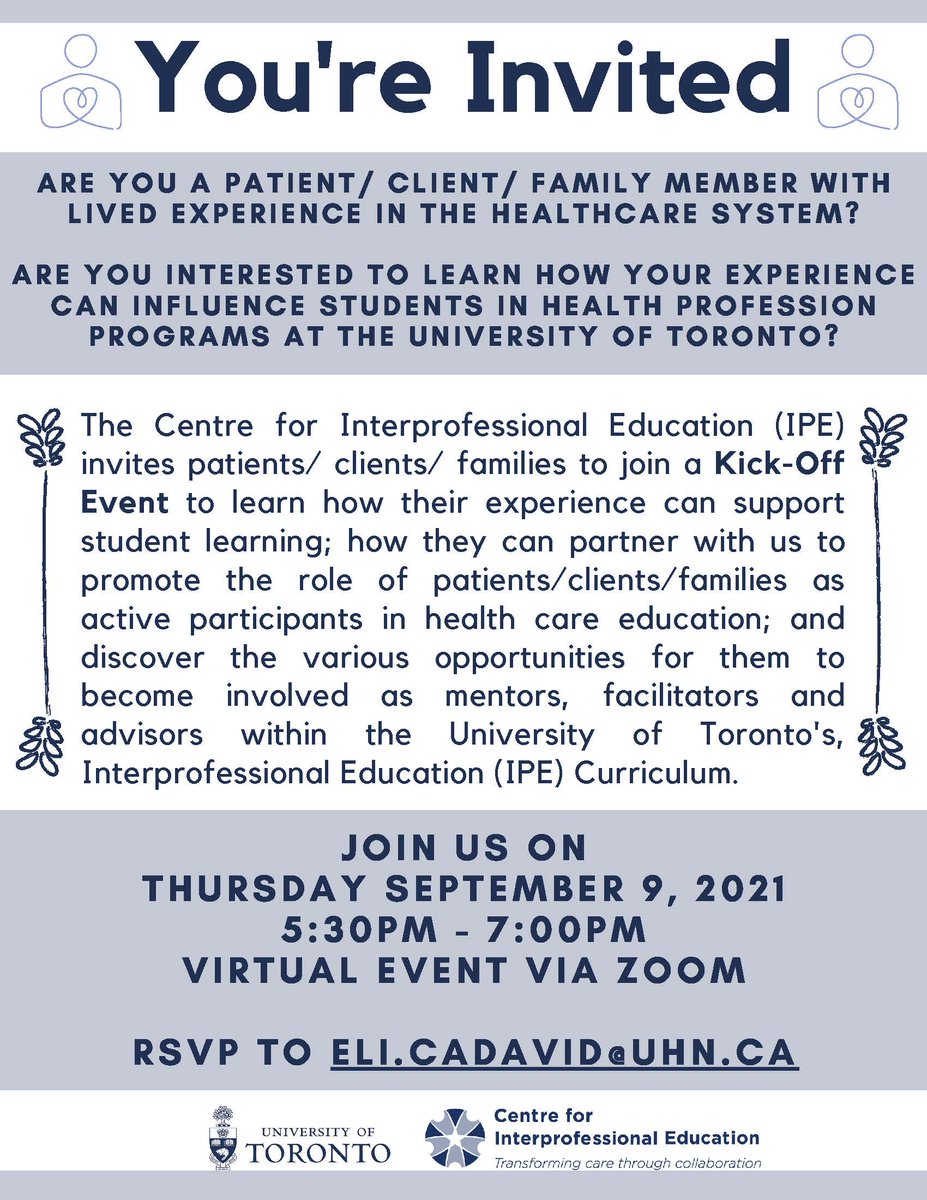 Patient Commando (@patientcommando) on Twitter photo Hey #Toronto area patient advisors. Check out this remarkable opportunity to influence health care providers at the earliest stage of training. One of the most rewarding experiences I've had. <a href="/PatientAdvisors/">Patient Advisors</a> <a href="/PatientsCanada/">Patients Canada</a> Hey #Toronto area patient advisors. Check out this remarkable opportunity to influence health care providers at the earliest stage of training. One of the most rewarding experiences I've had. <a href="/PatientAdvisors/">Patient Advisors</a> <a href="/PatientsCanada/">Patients Canada</a>