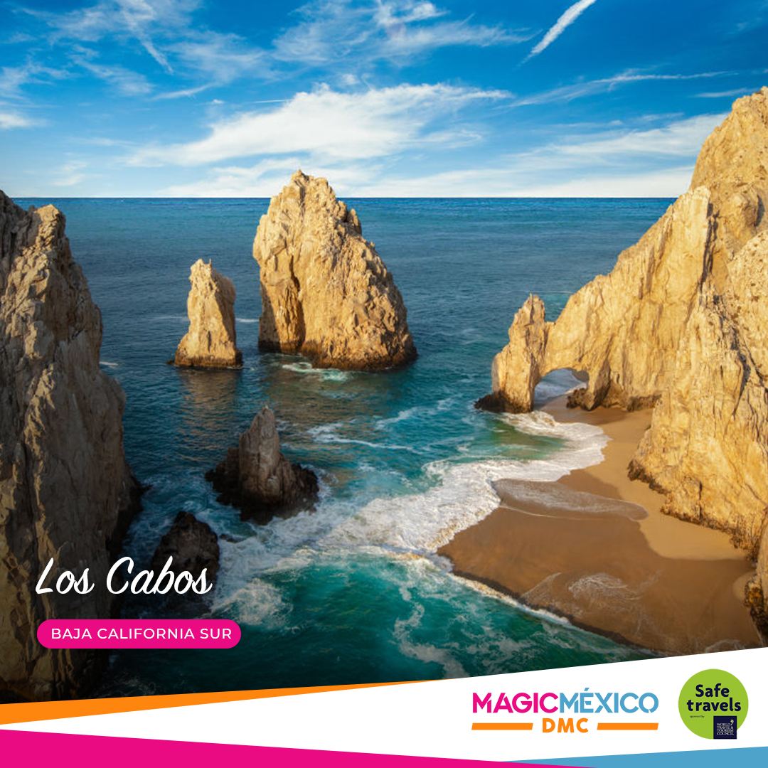 MagicMexicoDMC's tweet photo. El Arco de Cabo San Lucas, también llamado el fin de la tierra es representado por una formación rocosa muy atractiva 🌄🗺

En este Arco  se une el mar de Cortés y el Océano Pacífico 🌊🌊🌊

📲Sigue nuestras redes sociales: @magicmexicodmc 

 #ViveloConMagicMéxicoDMC 
 #loscabos https://t.co/dYBXltIUj0