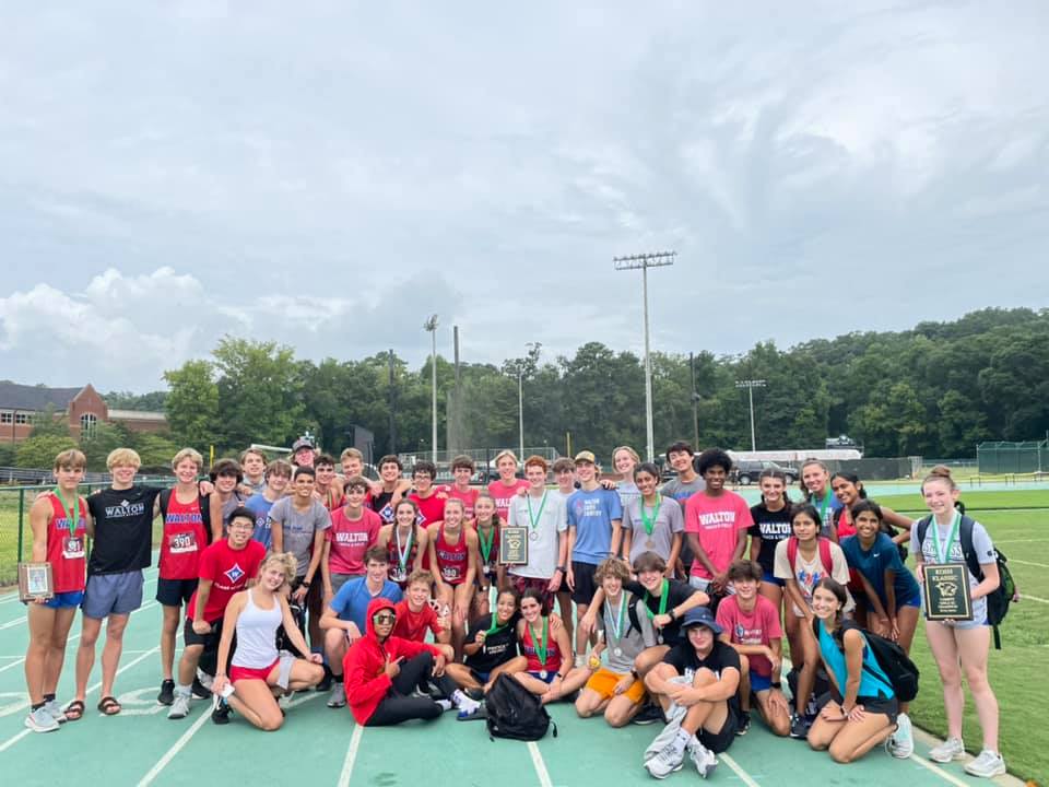 WaltonPTSA's tweet photo. Congratulations to the Walton Cross Country team on kicking off the season with some great wins! At the Berry Clara Bowl Invitational on Sept 4th, multiple runners made the top 10 (JV) and 20 (Varsity) and each team had some great times and placements! https://t.co/ICa1oeFdf6