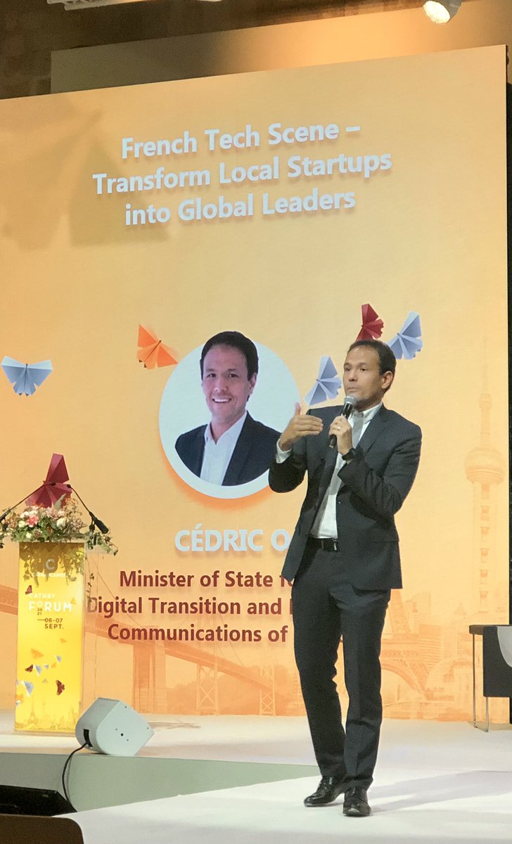 “On a beaucoup d’ambition pour la #FrenchTech. Nous sommes passés de 3 à 17 licornes. C’est le fruit du talent des entrepreneurs mais aussi des réformes. Être dans la compétition internationale est vital pour avoir les talents et le capital”. #cathayforum2021