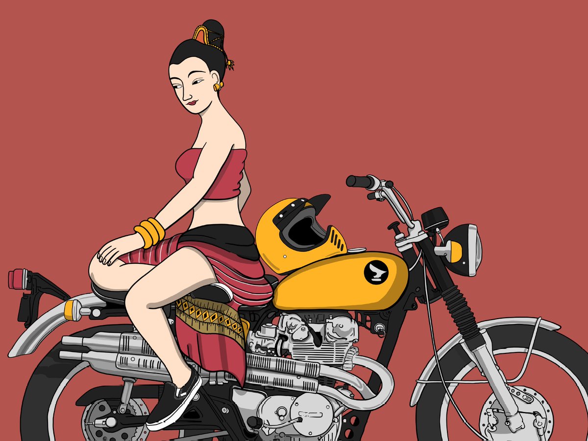 CustomlineCycle's tweet image. No.4 Character is available 🧡
Collection : MOTO TRADITION :0.025 Eth opensea.io/assets/0x495f9…
.
#NFTCommunity #NFTs #NFTart #NFTartists #nftcollector #tokenart #opensea #Moto #traditional #traditionalart #art
#illustration #illustrator #motorcycle #honda #CL450 #scramble #lady