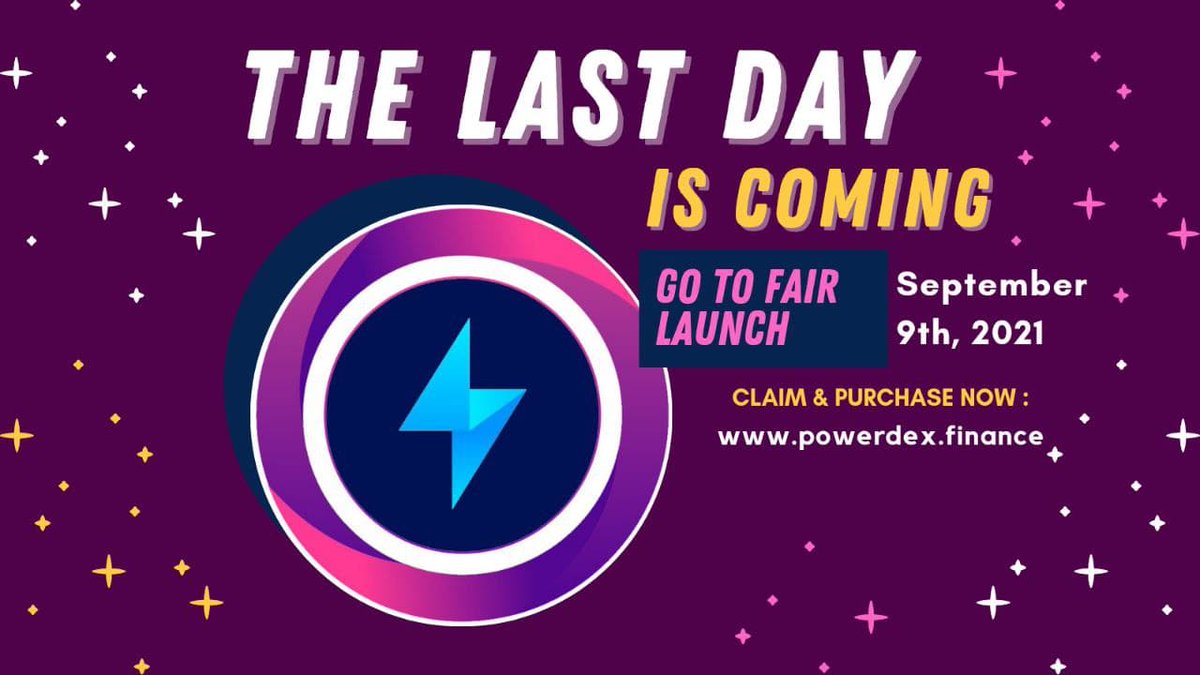 PowerDEXFinance's tweet photo. 🔥PowerDEX The Last Day Go to Fair Launch🔥

🎁BIG REWARD for last day purchase.

Claim &amp; Purchase NOW!!!
https://t.co/u5jBnMvnDF

⚠THIS IS THE ONLY VALID AND LEGIT LINK!

Join TG: https://t.co/NHIdSYrowh
Follow Twitter:  @PowerDEXFinance

#PowerDEX #presale #Airdrop #Binance https://t.co/xBe3JgZeyg