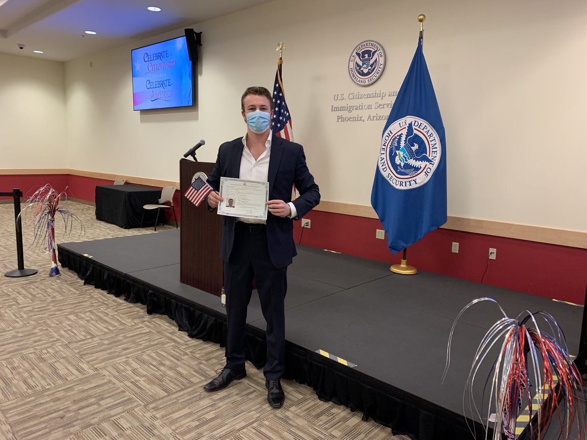 _tosher_'s tweet photo. I am an American!

I have wanted to say these words for as long as I can remember. And today, I can!

Those who know me, know just how much this day means and I couldn’t be more thankful or honored. 

Thank you to everyone who has supported this dream of mine. https://t.co/TmvSRscZmu