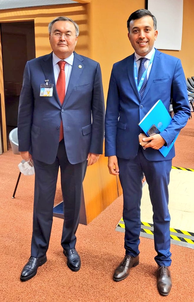 Durante encuentro con el Vice Primer Ministro y Canciller de Kazajstán, Mūhtar Tıleuberdı, ratificamos buenas relaciones entre ambas naciones y deseamos éxito a la candidatura kazaja para el Consejo de Derechos Humanos en octubre de este año. 🇻🇪 🇰🇿
