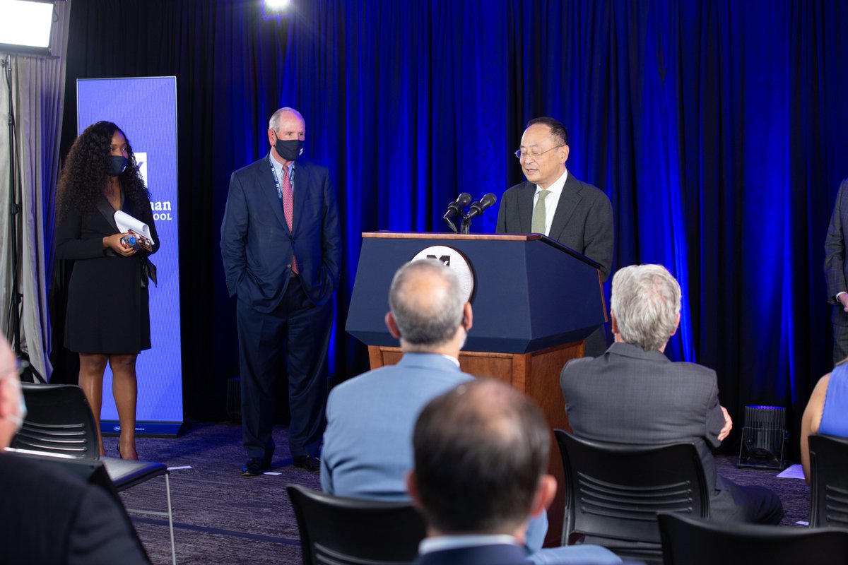 UMassChan's tweet photo. "Strengthening education is still the answer," said Gerald Chan, on behalf of The Morningside Foundation, in announcing the $175 million transformational gift to @UMassChan. 2/2 https://t.co/oJ3d8SlRIL