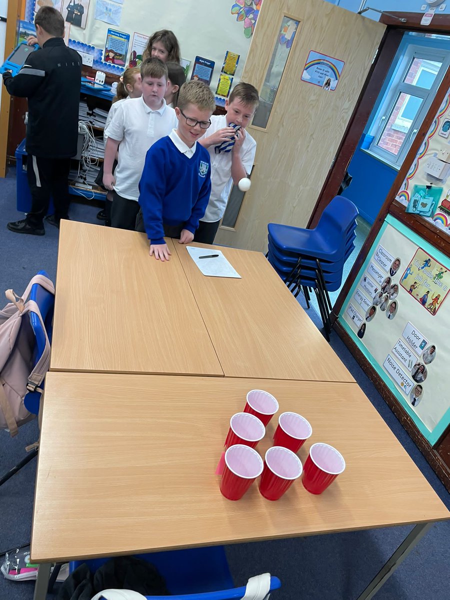 StMonicasNLC's tweet photo. Punctuation pong to help us develop our grammar in Primary 7/6. #activeleanring https://t.co/0dDwUs5bTu