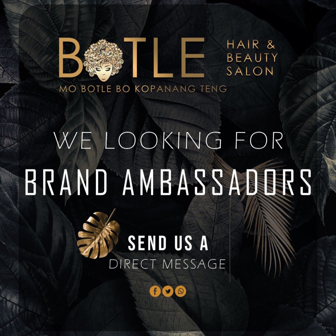 Botle_Salon's tweet photo. 🚨Ambassador Search🚨
#BloemTwitter #botle https://t.co/o9t3MYrEh2