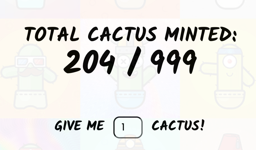 TheCactusMania's tweet photo. Important Update: We have now lowered the amount of total OG Cactus (1st Drop)  to be minted to 999. 

This means your cactus just became a lot rarer and more valuable for the future.

There may or may not be more drops after this but will cost more to mint! https://t.co/z1X2DmXQTe
