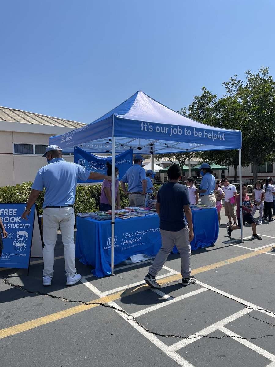 We want to thank <a href="/HelpfulHonda/">SoCal Honda Dealers</a> for coming out and distributing books to all our students <a href="/FHOelementary/">Foothill  Elementary</a> today. Together we will get more students reading! #readingpride #readingforpleasure #communitypartners