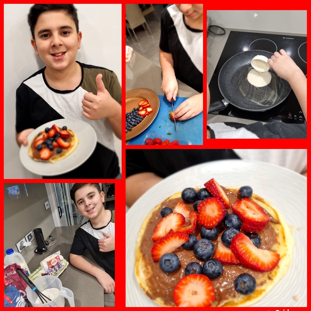 JulzJajieh's tweet photo. Isaacs #BakeOffChallenge for @Sherwood_Grange ❤
Pancakes are a treat on Sundays for breakfast, on Birthday mornings and anytime in between when we feel like something sweet! 🥞 #sgpswellbeing https://t.co/c76K1GNsrB