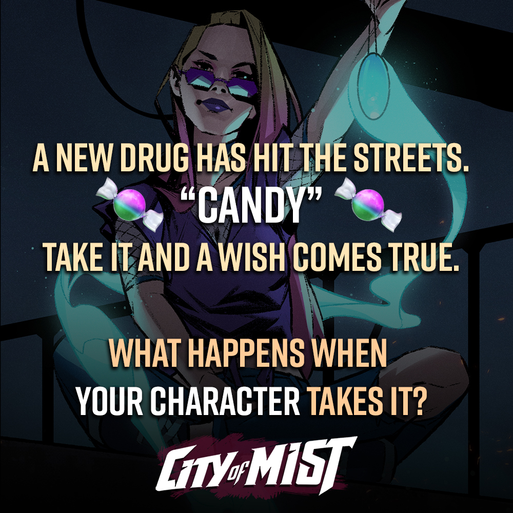 SonOfOakGames's tweet photo. They say it can make you strong. They say it can bring back the dead! And whenever you run out, a trail magically appears to where you can get more...

Solve the case of this new drug in Nights of Payne Town: https://t.co/nWlTX1asAP

#ttrpg #rpg #characterprompt https://t.co/DnDAY6cBVi