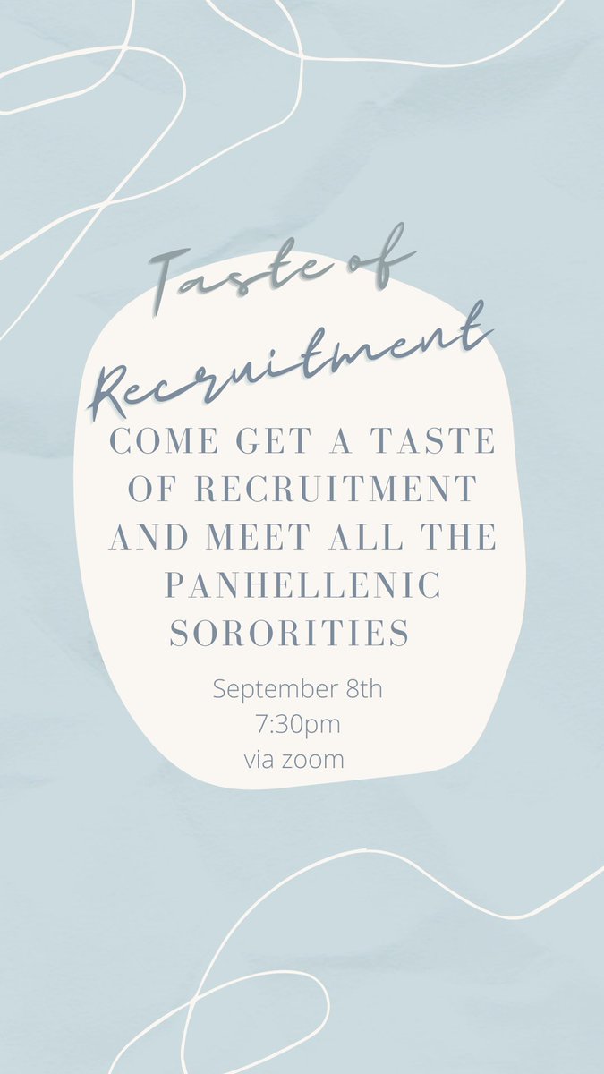 ODUPHC's tweet image. Join us for Taste of recruitment! Tomorrow night @ 7:30pm via zoom, come learn about recruitment and meet all the chapters! Can’t wait to see you there rsvp link in bio 🥰🤩