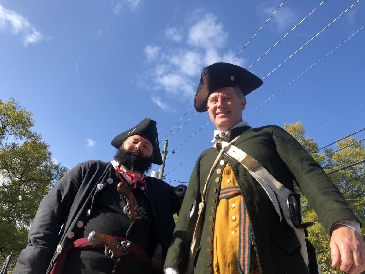 ncmaritimemuse1's tweet photo. ARRRGH! Did ye know it is #talklikeapirateday? These two scurvy dogs were hanging with the #ncmmspt crew at the #NCAzaleaFest for #blackbeard300. Here is a good question for you aspiring pirates: before the left side of the ship was known as “Port,” what did sailors call it? https://t.co/2DPFxwHzMr
