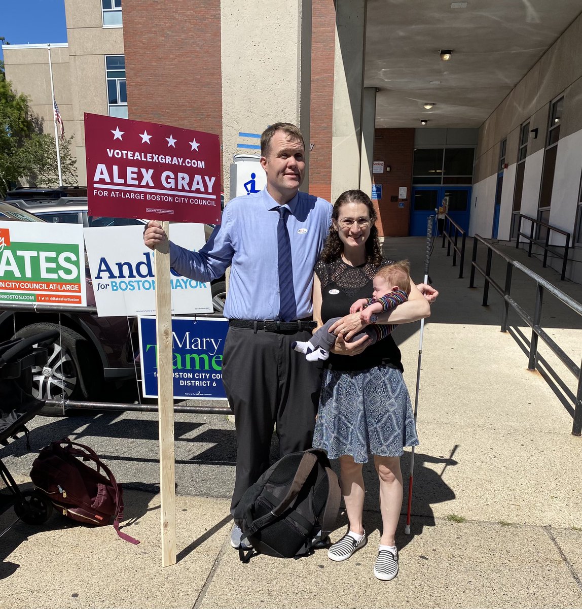 alexjgray's tweet image. Excited to vote early today with my family in #JamaicaPlain! I appreciated having the opportunity to use the accessible AutoMARK terminal in order to cast my vote independently. #Boston #BosPoli #MAPoli #CriptheVote