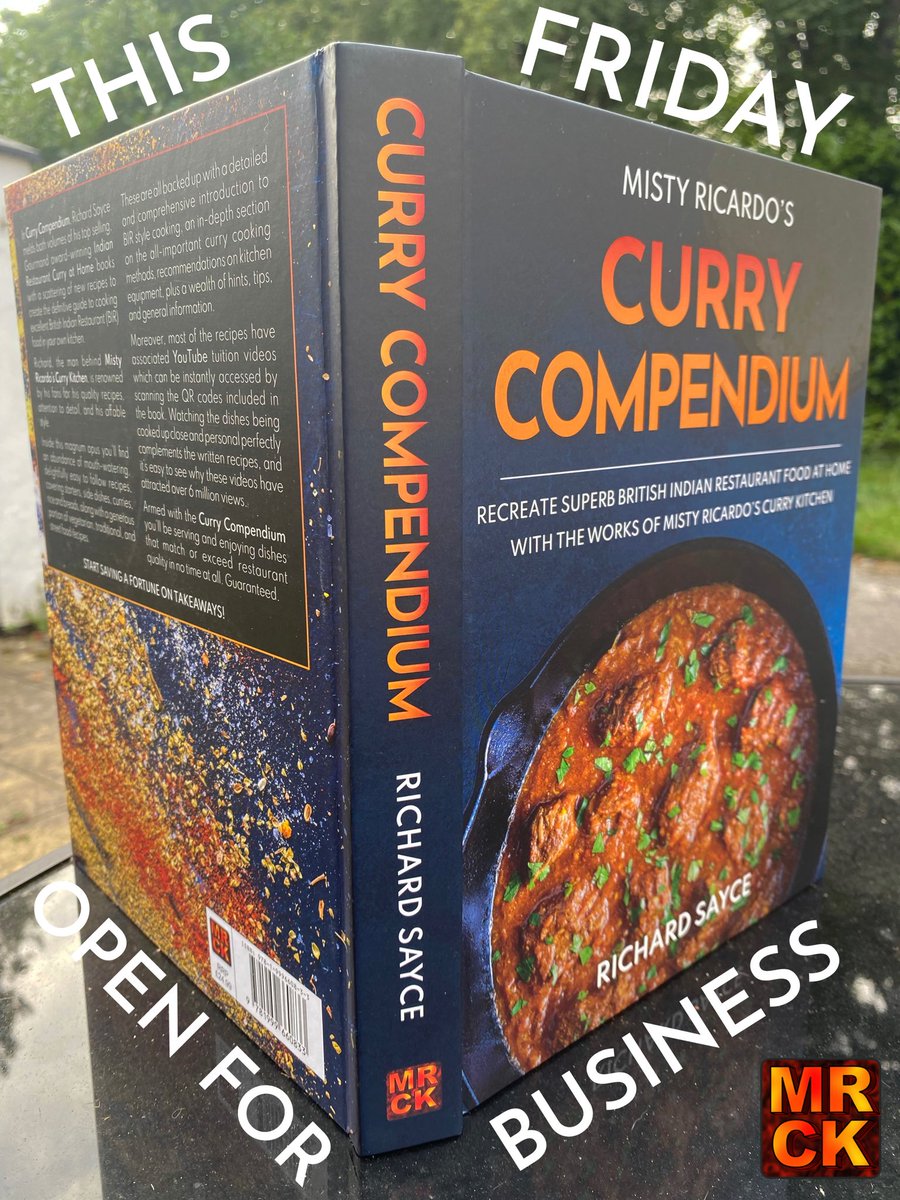 Curry Compendium is published this Friday. Buy from Amazon UK: amzn.to/3zkxgbl 
Book Depository (worldwide): bit.ly/38IvUe6

#indiancookbook #richardsayce #mrck #currycompendium #newcookbook #indianfoodies #curryrecipebook #recipebook #bir #indianrestaurant