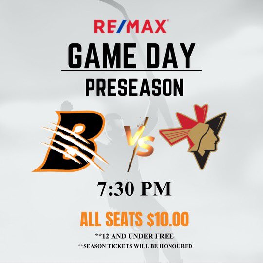 LloydBobcats's tweet photo. IT’S a REMAX GAME DAY! Come out to the Civic this evening as we take on the Bonnyville Pontiacs in our 4th pre-season game of the year! Puck drops at 7:30! Concessions, bar, and the merchandise store are all open tonight!! @TheAJHL https://t.co/DePFhBQTUc